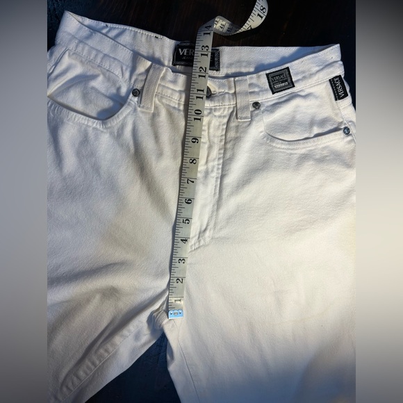 Versace Jeans Couture white denim high waisted Mom jeans. Size 32 - Picture 11 of 15